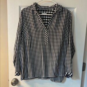 J. Jill Buffalo Plaid Top
